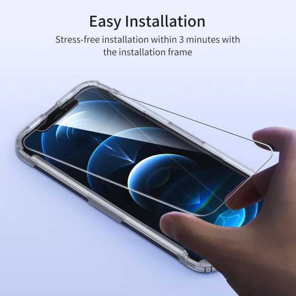 installationguideforiphone12pro_102912da-92d9-407a-b488-f584c426966f.jpg iPhone 12 Pro/iPhone 12 Tempered Glass Screen Protector - 2 Packs Double Toughened